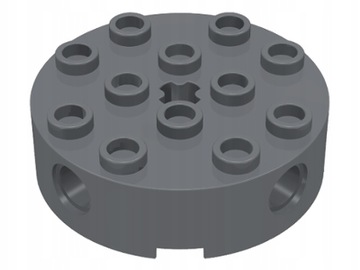 LEGO круглый кирпич 2x2 6222 темно-серый DBG
