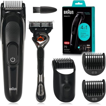 MASZYNKA DO WŁOSÓW ZAROSTU BRODY BRAUN SK33004in1 Gillette Proglide GERMANY