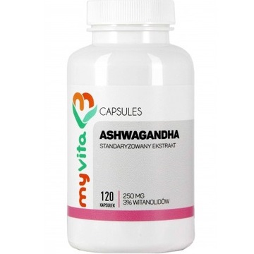 MYVITA ASHWAGANDHA STANDARYZOWANA 3% 250mg 120kaps