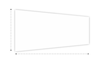 Panel Szkło LACOBEL na WYMIAR BIAŁY