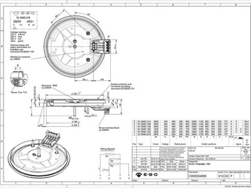 Диаметр нагревательной пластины. 180 мм 2000 Вт 400 В ЭГО