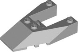 Lego Nowe skos daszek wedge 6x4 szary LBG 6153b