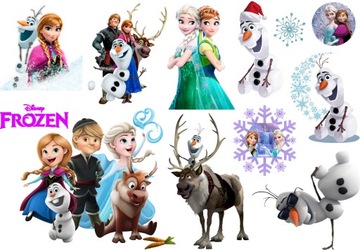 Zmywalne Tatuaże Dla Dzieci KRAINA LODU Elsa Olaf