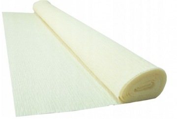 KREPA BIBUŁA KARBOWANA OZDOBNA KOŚĆ SŁONIOWA