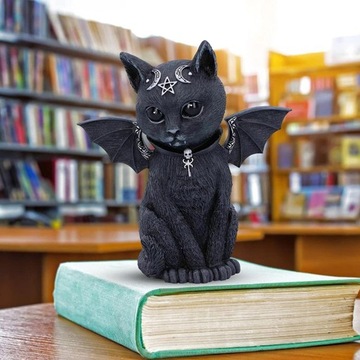 Статуэтка кошки, украшение статуи из смолы для Хэллоуина, 2 шт.