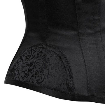 Ekskluzywny czarny GORSET wiązany UNDERBUST xs-xl