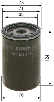 BOSCH 0 451 103 259 FILTR OLEJE