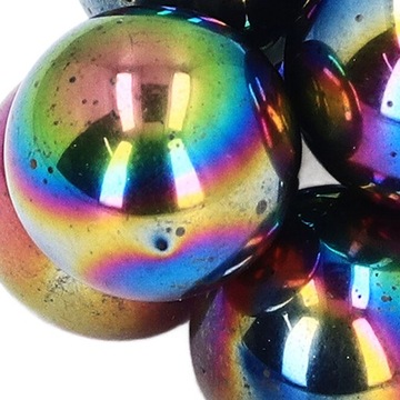 10 szt. Kulka magnetyczna Dia25mm Magnesy w kolorze tęczy Zabawa LB
