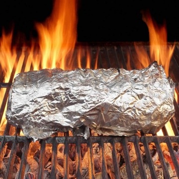 Фольга алюминиевая, толстая, пищевая, общепит, прочный рулон, 10 м.