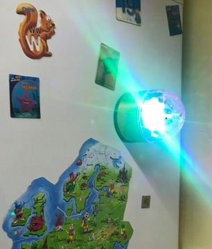 МИНИ-ДИСКО-ШАР LED ДИСКО-ПРОЕКТОР USB RGB