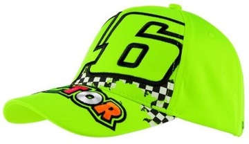 VR46 ROSSI 46 DOCTOR męska czapka z daszkiem fluo