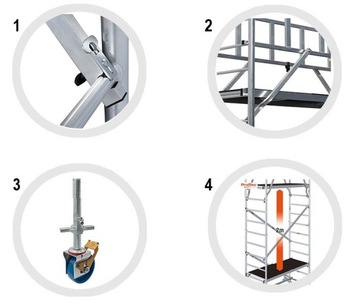 Строительные леса KRAUSE ProTec XS 200x60 4,80 м 942128