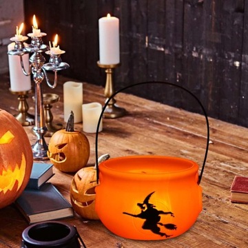 Ведро-тыква, контейнер для конфет, универсальный органайзер без свечи.