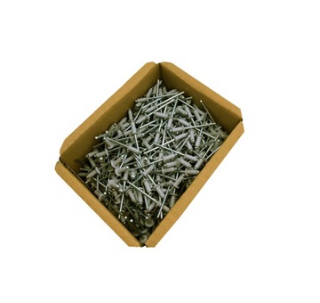 Nity zrywalne z łbem płaskim al/st 4x8 RAL 708 szary 500 szt