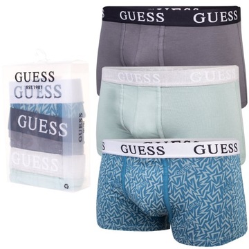 BOKSERKI GUESS MAJTKI MĘSKIE ORYGINAŁ 3 pack r. M