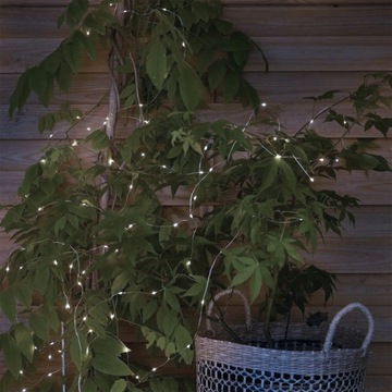 Lampki solarne ogrodowe led 12m girlanda solarna ogrodowa łańcuch świetlny