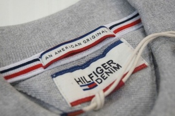 Koszulka polo HILFIGER DENIM szara r. S polówka