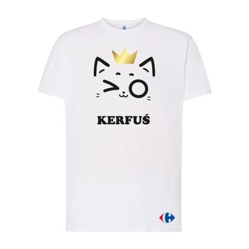 KERFUŚ w koronie T-shirt jednostronny biały XL