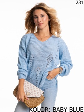 Milutki Modny Sweterek Kobiecy SWETER Dużo Kolorów