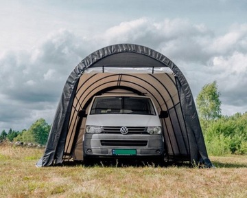 Гараж машины, складной гараж палатка 6x3,6x2,9 м серого