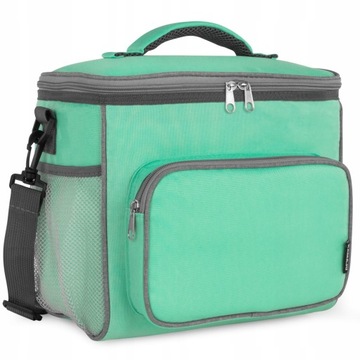 ТВЕРДАЯ ТЕРМОСУМКА 2 ОТДЕЛЕНИЯ С КАРМАНАМИ + РЕМЕШОК + ВСТАВКИ 2x400