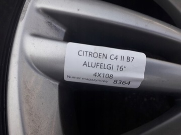 ALU RÁFKY CITROEN OE C4 II B7 6.5" X 16" 4X108