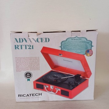 Проигрыватель Retro Advanced RTT21 Ricatech красный