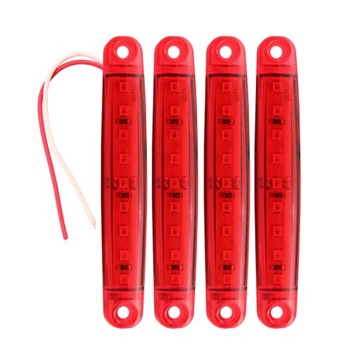 LAMPA ŚWIATŁO OBRYSOWE OBRYSÓWKI LED DIODOWA KOMPLET 4 SZTUKI