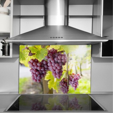 Закаленная плитка для кухни на стену 100х70 виноград