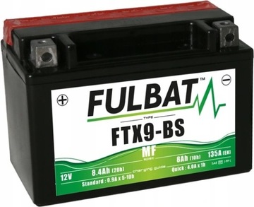 Akumulator Fulbat YTX9-BS FTX9-BS 12V 8.4Ah 135A