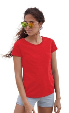 Koszulka damska T-shirt VALUE FRUIT czerwony S