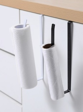 ПРОЧНАЯ РУЧКА-ВЕШАЛКА БЕЗ СВЕРЛЕНИЯ ДЛЯ БУМАЖНЫХ ПОЛОТЕНЦЕВ LOFT SOLID ЧЕРНАЯ