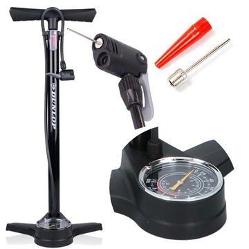 DUNLOP Pompka rowerowa 12 BAR z manometrem dolnym