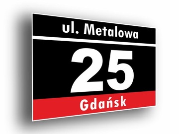 TABLICZKA ADRESOWA numer na dom tablica 40x30 cm