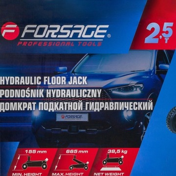 ГИДРАВЛИЧЕСКИЙ АВТОПОДЪЕМНИК ŻABA JACK ŻABA 2,5 т Двухпоршневой