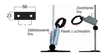 ЗАЖИМ CLEAT CL 831, ДЛЯ ВЕРЕВКИ 3-6 ММ, АЛЮМИНИЙ/ПВХ