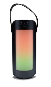 GŁOŚNIK LED PRZENOŚNY BEZPRZEWODOWY Z BLUETOOTH WIELOKOLOROWY 5W