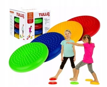 TULLO DYSKI SENSORYCZNE KOMPLET 4 SZT DO ĆWICZEŃ