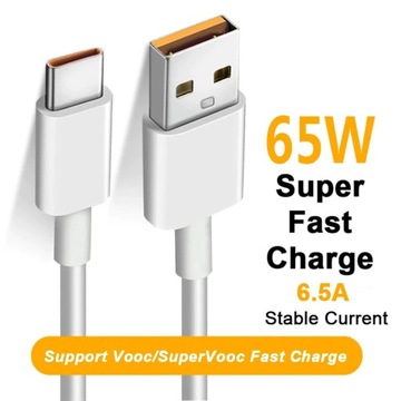 КАБЕЛЬ USB-C USB тип C Realme SuperDart/Dart — 6,5 А, 65 Вт