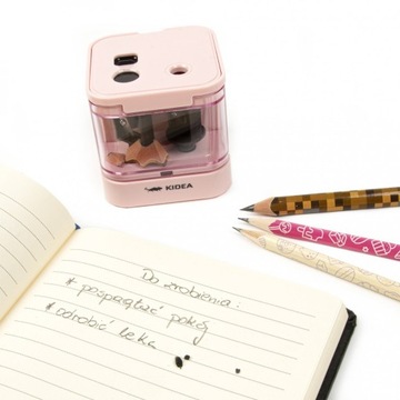 Точилка KIDEA DOUBLE ELECTRIC, РОЗОВАЯ