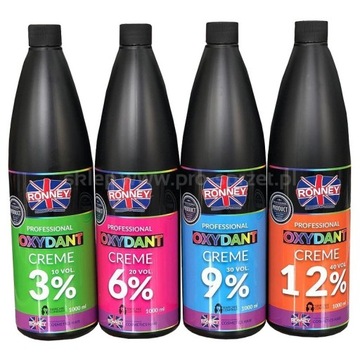 Oxydant kremowy 9% RONNEY 1000ml WODA UTLENIONA