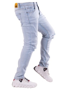 Pánske džínsové nohavice svetlomodré JOAKIM veľ.31