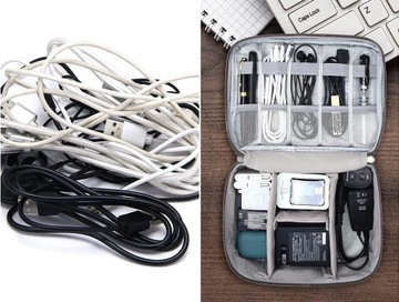 СУМКА-ОРГАНИЗАТОР ДЛЯ ПУТЕШЕСТВИЙ СУМКА-ПЕРЕЯДЧИК ЧЕХОЛ ДЛЯ КАБЕЛЕЙ СУМКА ДЛЯ ЗАРЯДНЫХ УСТРОЙСТВ