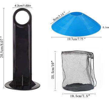 НАБОР ТРЕНИРОВОЧНЫХ КОНУСОВ ИЗ 15 ПЛАСТИН ФУТБОЛЬНЫЕ ТРЕНИРОВОЧНЫЕ КОНУСЫ