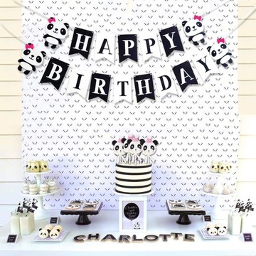 НАБОР «ПАНДА» УКРАШЕНИЯ НА ДЕНЬ РОЖДЕНИЯ ШАРЫ
