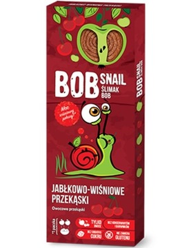 Bob Snail 3x ŚLIMAK PRZEKĄSKA JABŁKO - WIŚNIA