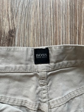 BOSS by HUGO BOSS ARKANSAS FIT CREAM CHINO TROUSERS męskie chinosy 35/30