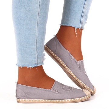 BUTY DAMSKIE ESPADRYLE TENISÓWKI LEKKIE WSUWANE