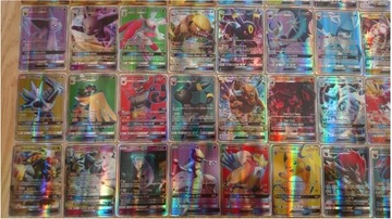 50x Karty POKEMON gx tag team basic