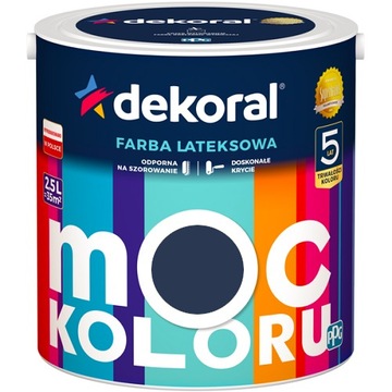 DEKORAL MOC KOLORU marynarski granat nr 40 2,5L